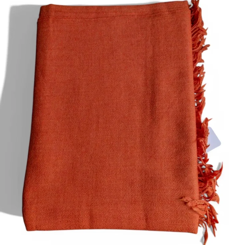 Solid Color Wool Shawl Wrap and Oversized Scarf