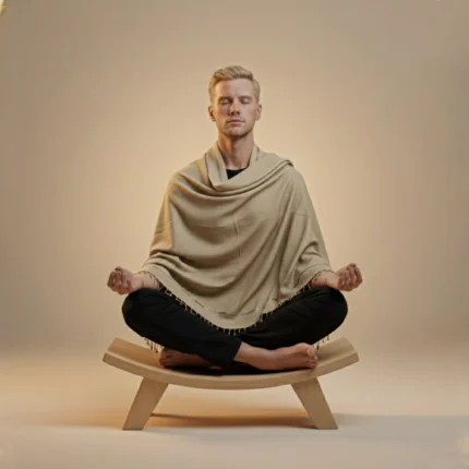 Meditation Shawl/Blanket (Light Brown)