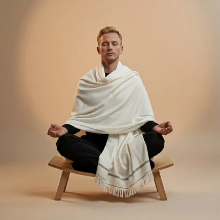 Meditation Shawl/Blanket (White)