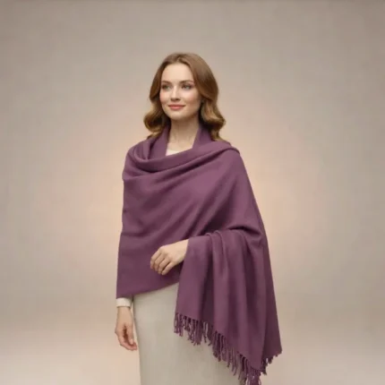 Shawl Wrap for Women for all Ocassions (Dark Mauve Purple)